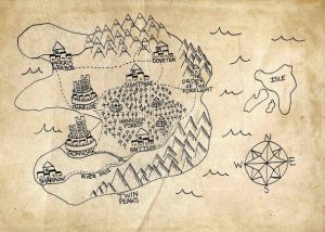 map for nyla's curse by Michele Venne