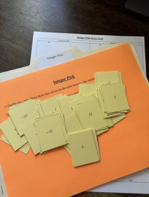 Michele Venne Integer Pick Menu Math Game
