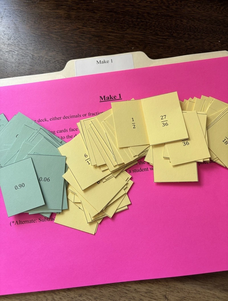 Make 1 Michele Venne Make 1 Menu Math Game